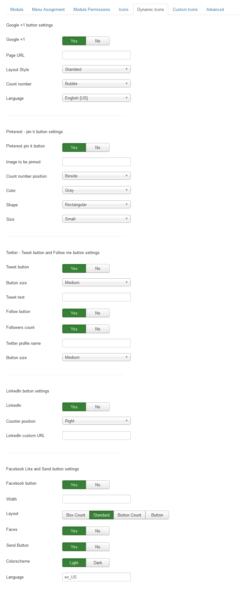 Module Free 3 Dynamic Icons